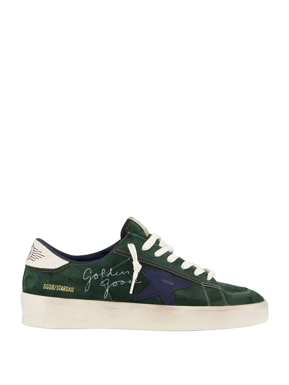 Golden Goose Green and Blue Stardan Sneaker