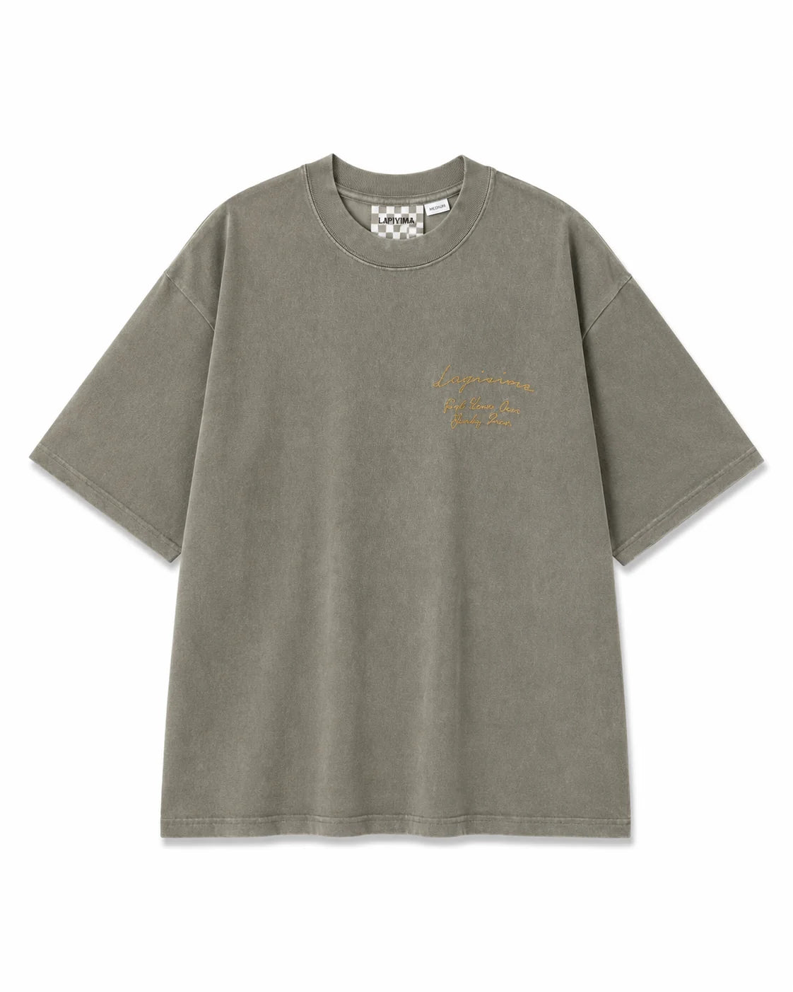 LAPIVIMA T-SHIRT - GREY WITH LOGO