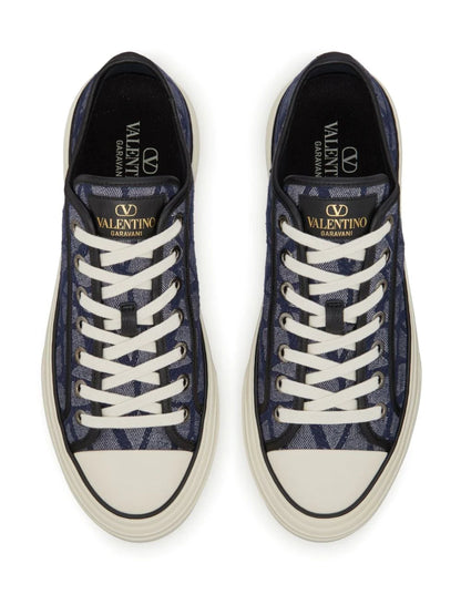 Canvas and leather sneakers Iconographe