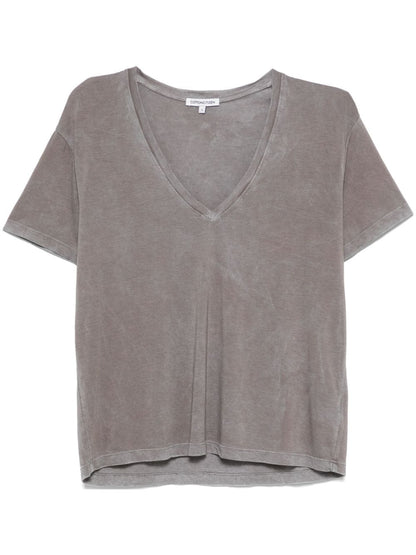 Mykonos v neck - vintage cement