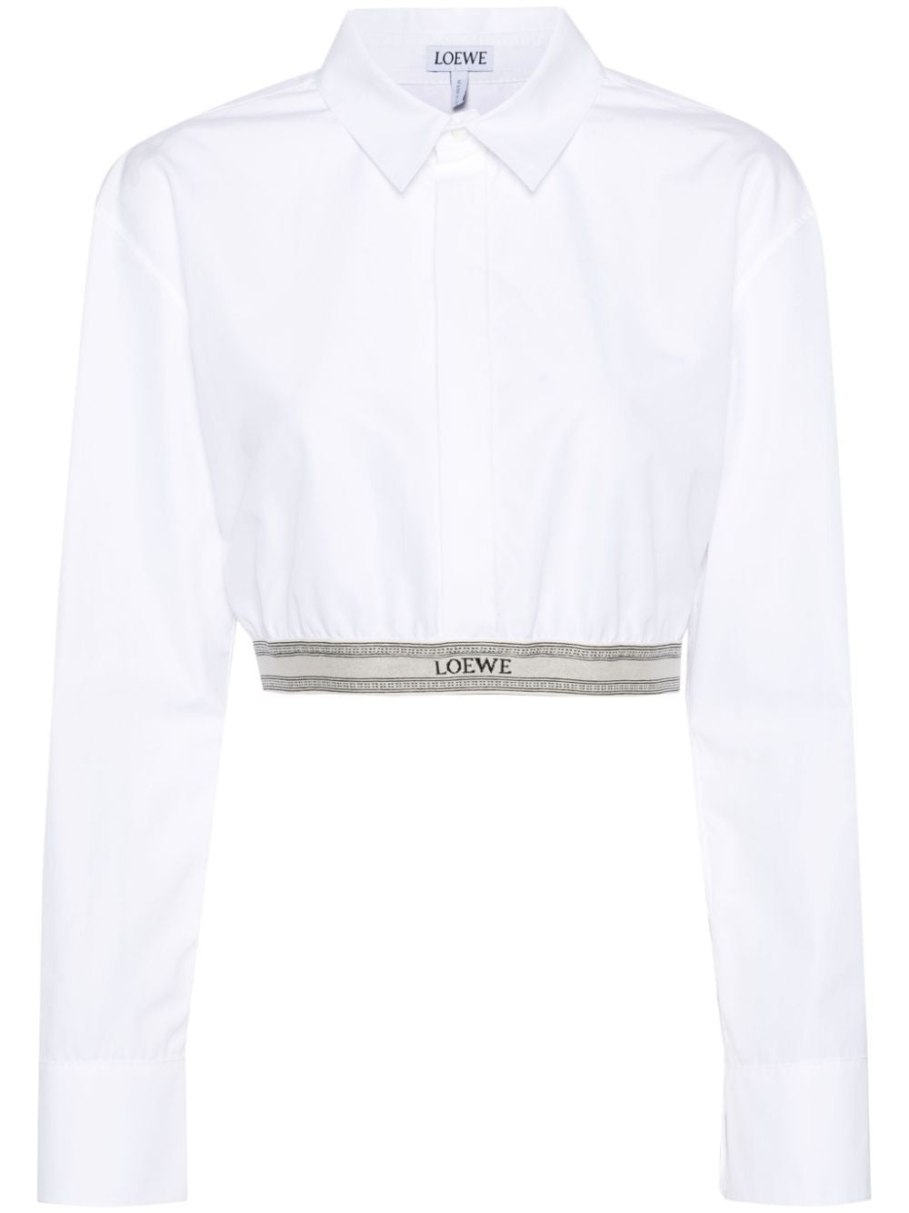 Cropped white shirt