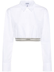 Cropped white shirt