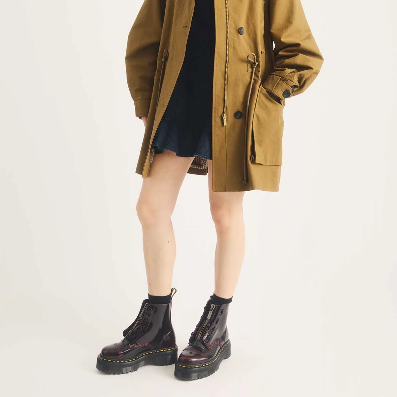 DR. MARTENS SINCLAIR JUNGLE BOOT ARCADIA CHERRY RED מגפי ד"ר מרטינס סינקלייר לנשים