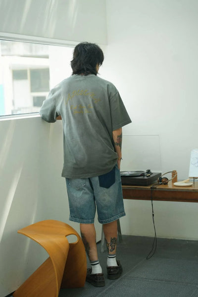 LAPIVIMA T-SHIRT - GREY WITH LOGO