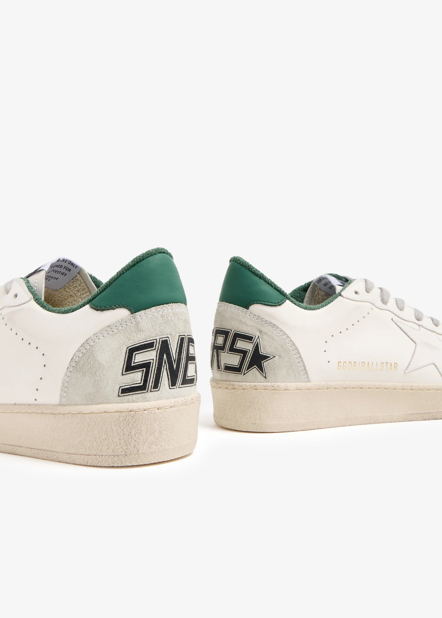 Ball star -classic white with green