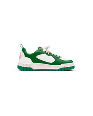 MENS THE COURT GREEN & WHITE SNEAKER