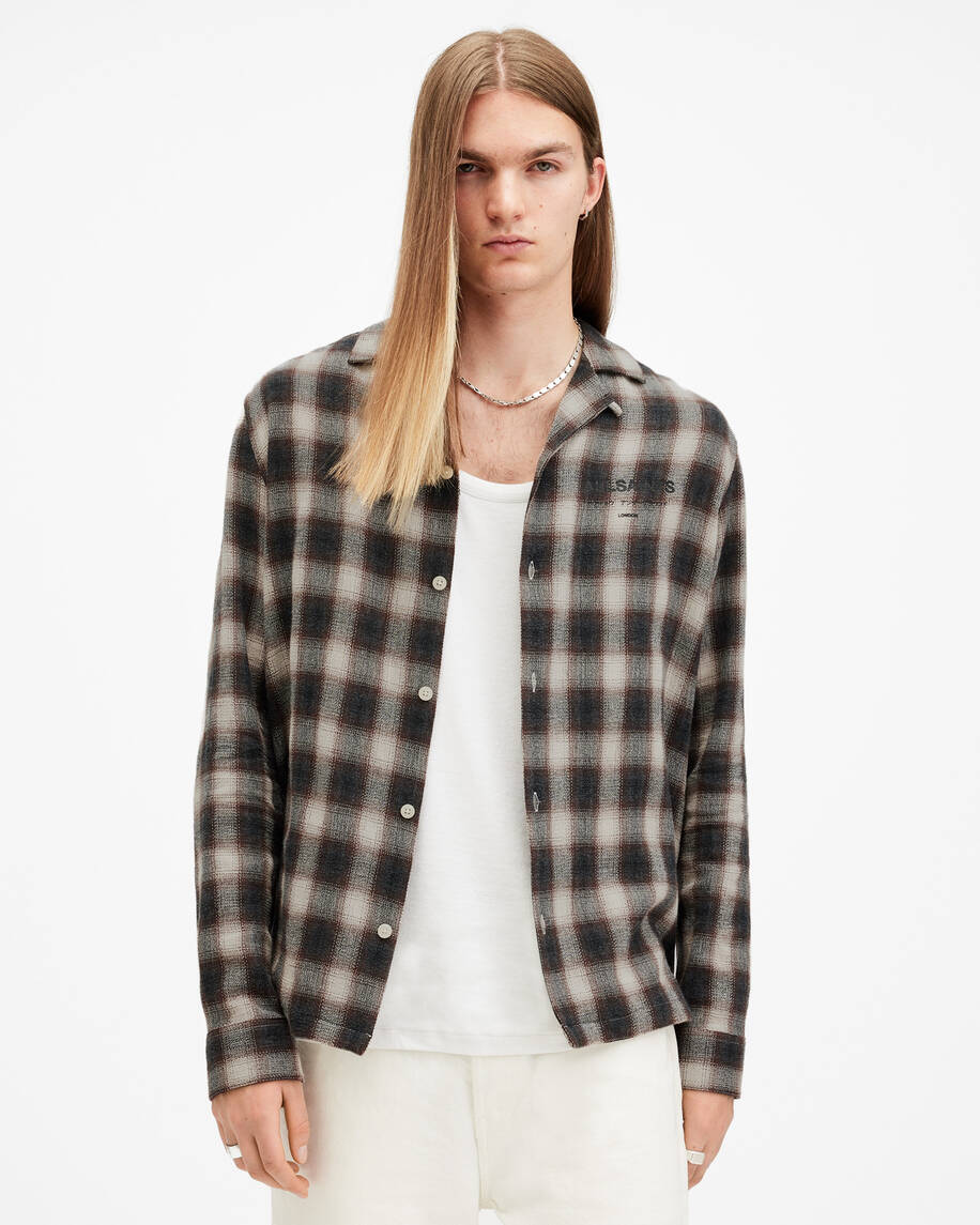 Underground Logo Check Long Sleeve Shirt