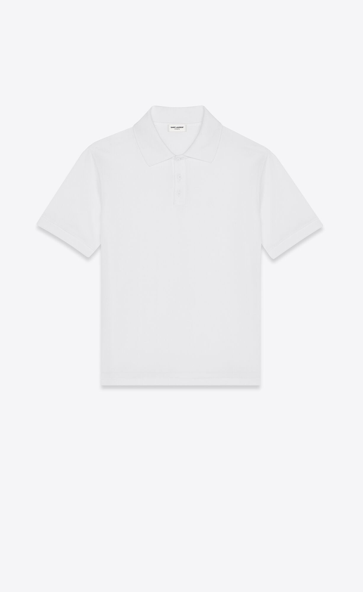 CASSANDRE POLO SHIRT IN COTTON PIQUÉ - WHITE