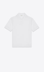 CASSANDRE POLO SHIRT IN COTTON PIQUÉ - WHITE