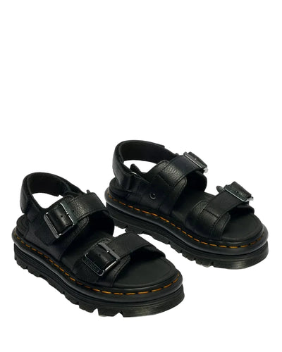 DR. MARTENS ZEBZAG SANDAL BLACK סנדלי ד"ר מרטינס לנשים