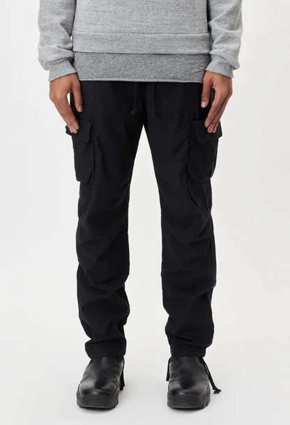 Back sateen cargo pants