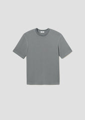 ASHA MOCK NECK TEE - flint