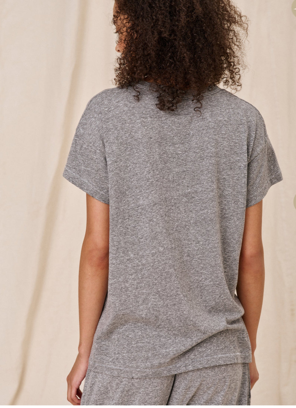 The boxy tee - heather grey