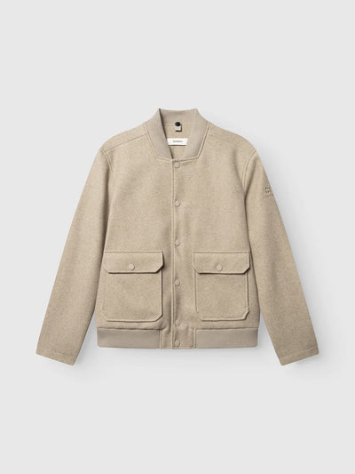 GABmatheo Plain Bomber Jacket