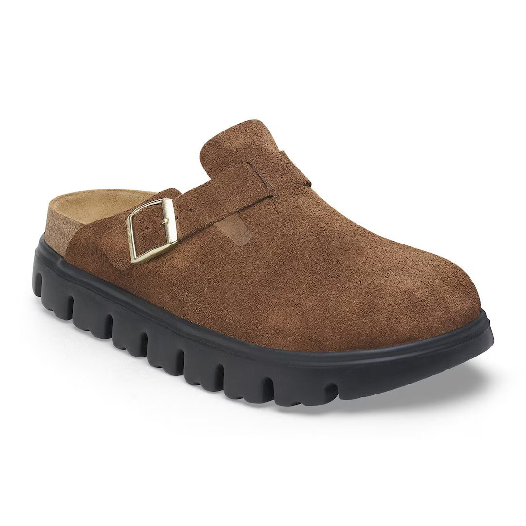 Boston chunky suede leather dark tea