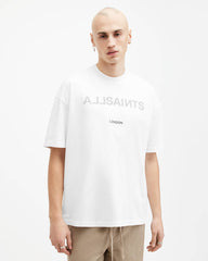 Cutout Oversized Logo Crew Neck T-Shirt