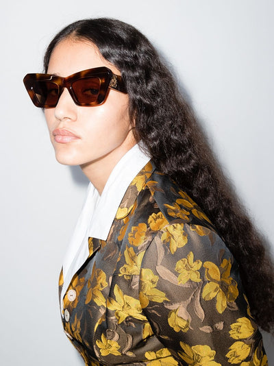 Inflated Cat Eye Sunglasses