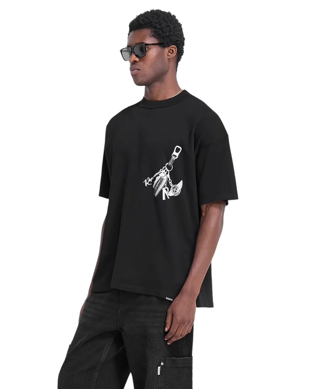 Keys to the club t-shirt jet black