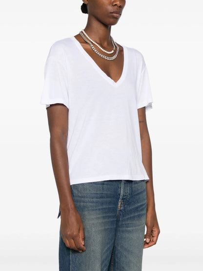 Mykonos v neck - white