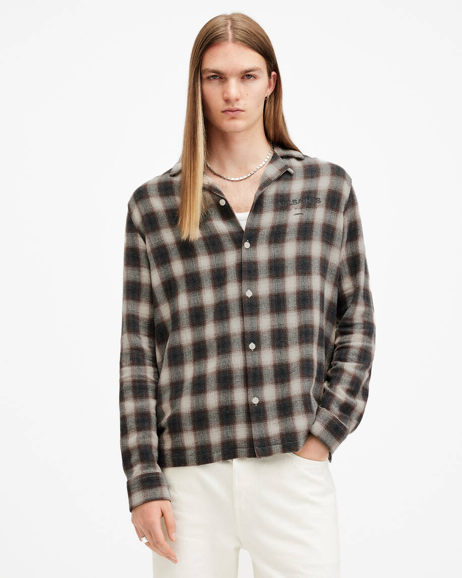 Underground Logo Check Long Sleeve Shirt