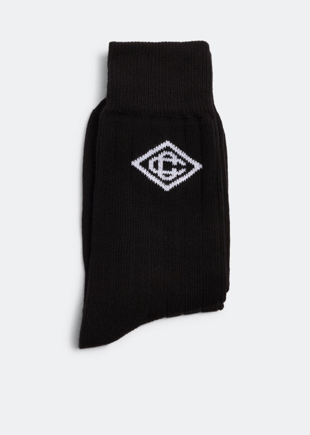 Monogram logo socks