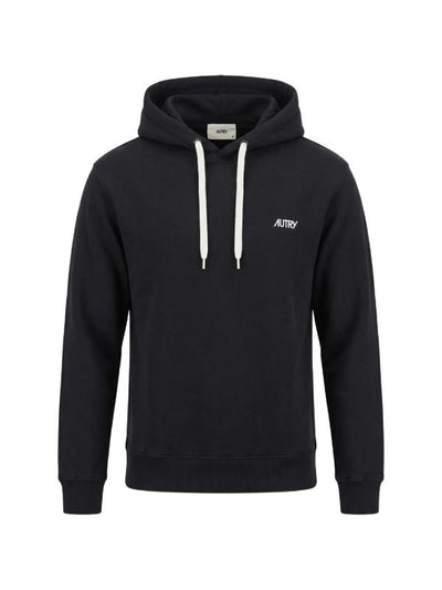 logo-print drawstring hoodie