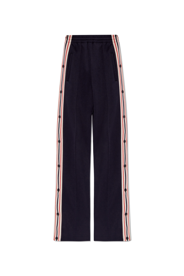 Navy wide leg jogging