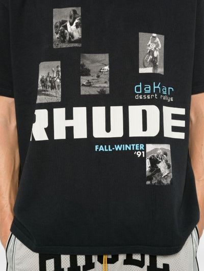 RHUDE
logo-print graphic-print T-shirt