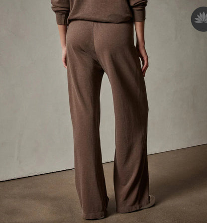 Wide leg sweatpants woman fox pigment