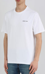 White logo print T-shirt