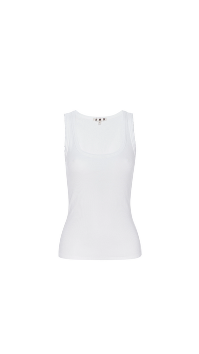 Angel rib tank - white