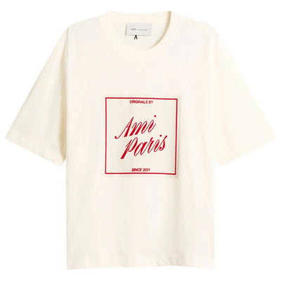 AMI PARIS BOXY FIT SHORT SLEEVE T-SHIRT