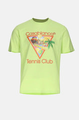 Tennis club tee - neon green
