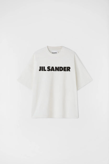 Men’s oversized logo print tee - white