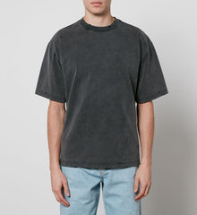 Wes distressed T shirt - black