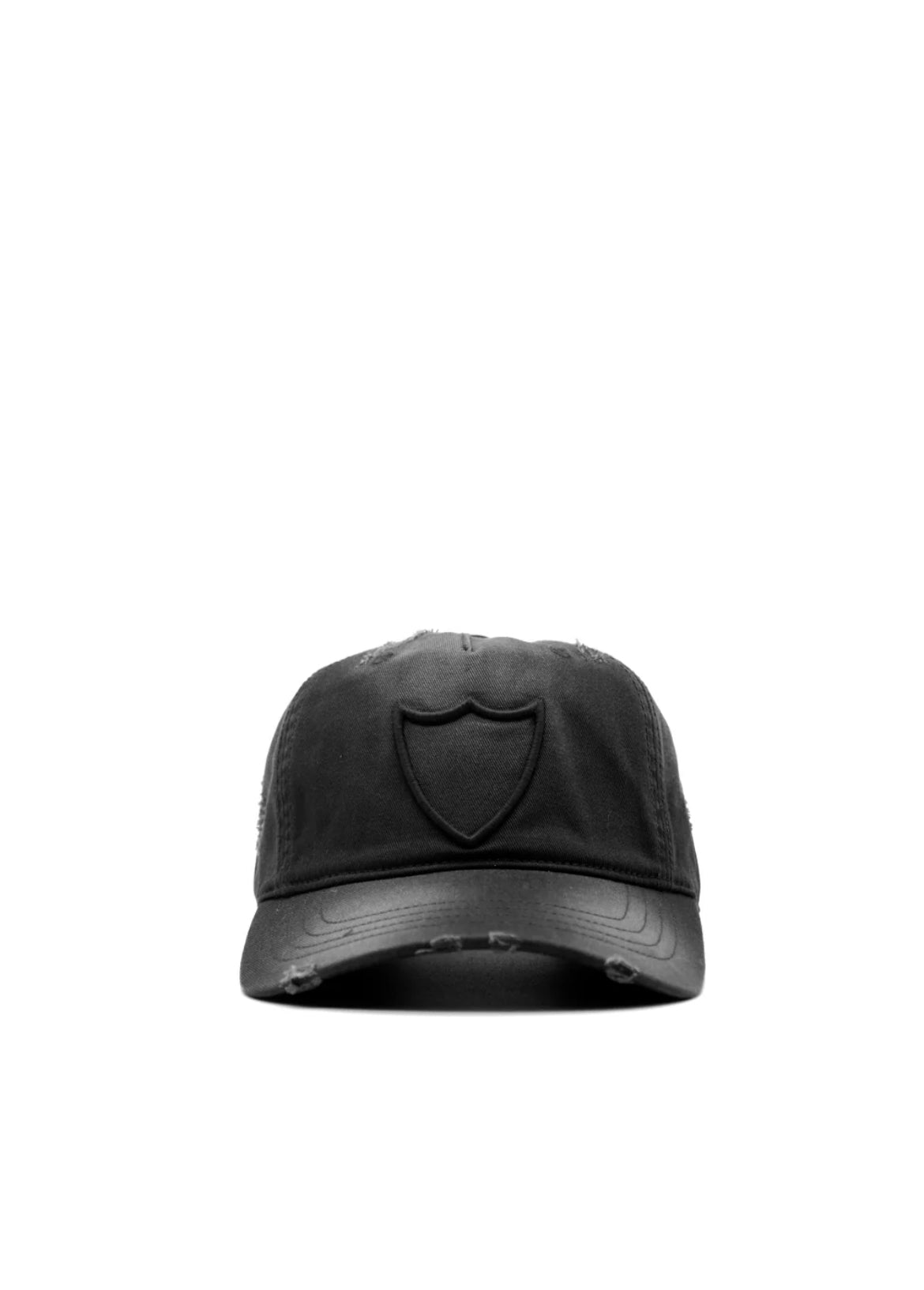 Black SHIELD LOGO BASEBALL CAP