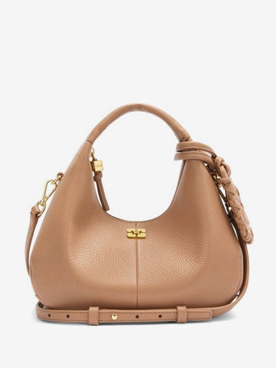 mini shoulder bag in brown