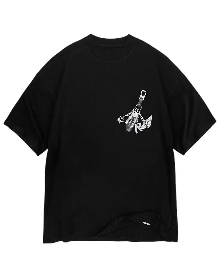 Keys to the club t-shirt jet black