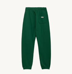 SWEATPANTS IN GREEN JERSEY WITH LABEL