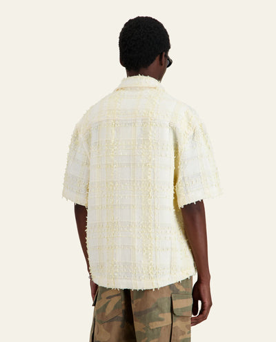 Mila tweed shirt-white