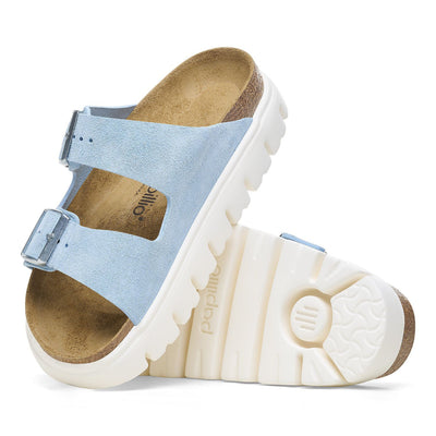 Arizona Chunky Suede Leather Mineral Blue