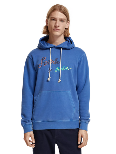 Garment-Dyed Logo Hoodie