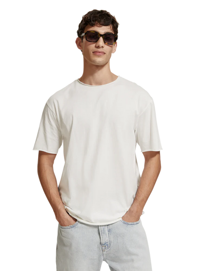 Raw Edge T-Shirt - white