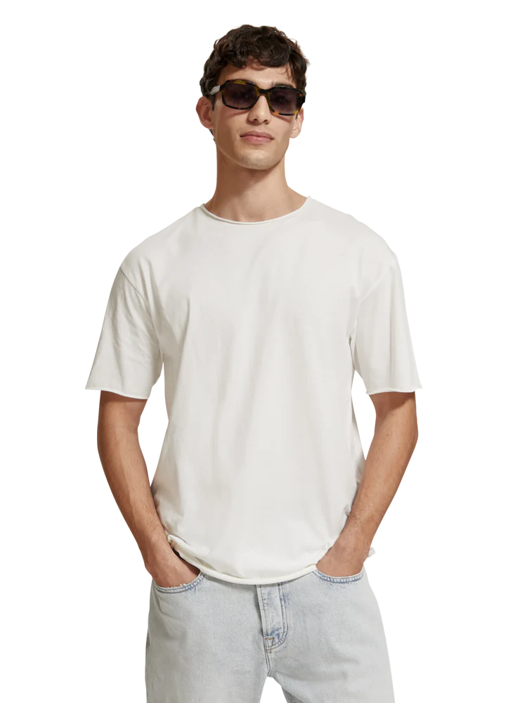 Raw Edge T-Shirt - white