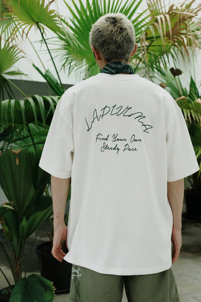 LAPIVIMA T-SHIRT - WHITE WITH LOGO