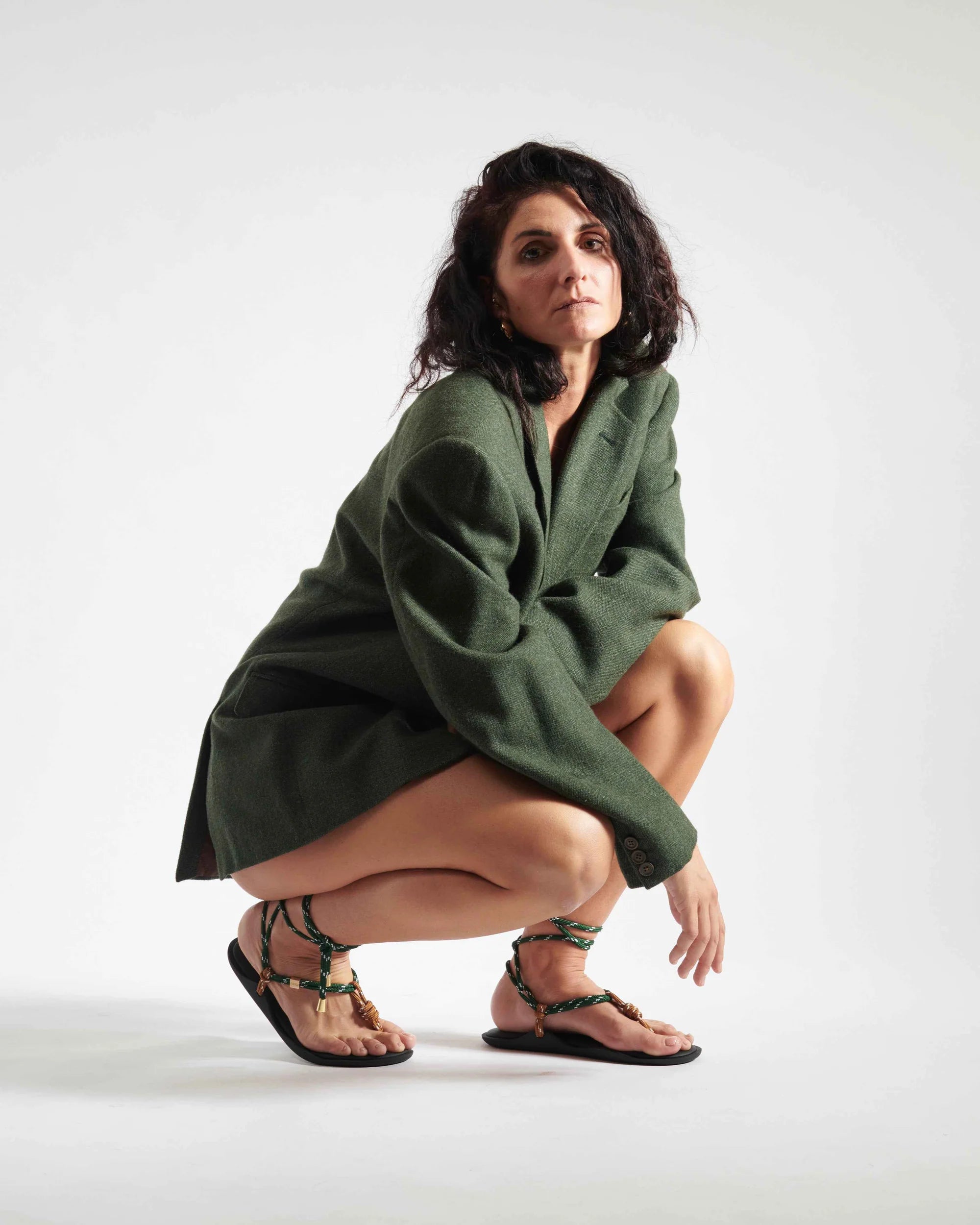 Flo twin - halzenut/forest green
