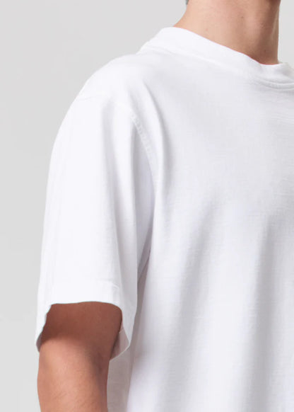 ASHA MOCK NECK TEE - white