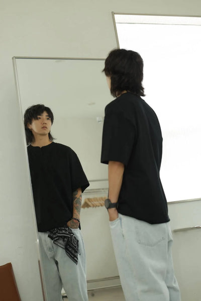 LAPIVIMA LOGO T-SHIRT - BLACK
