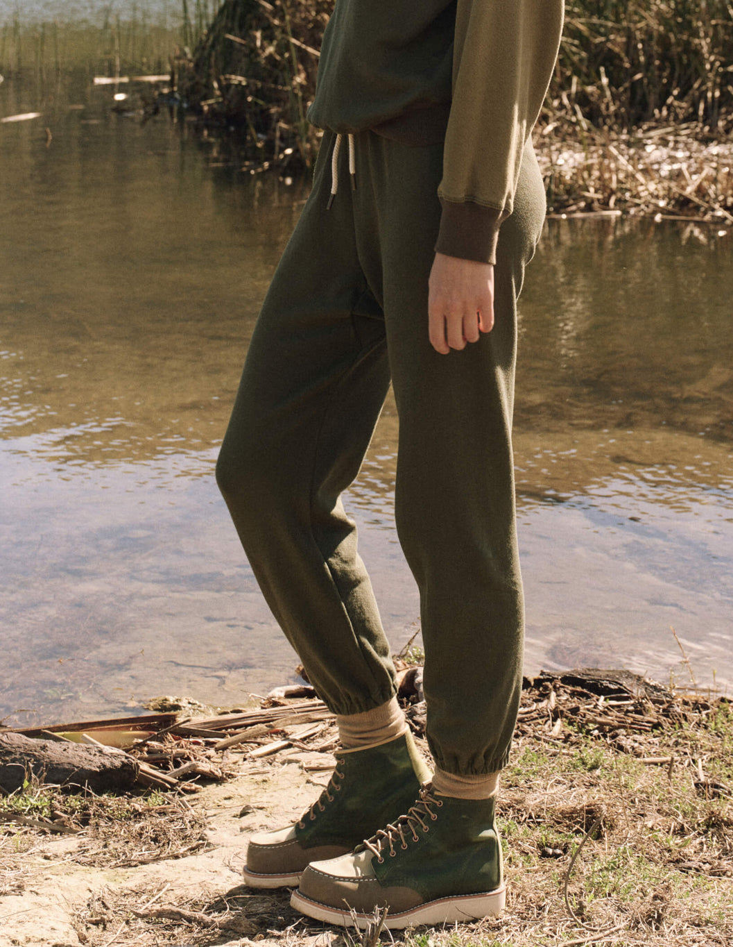 The stadium sweatpant - army green