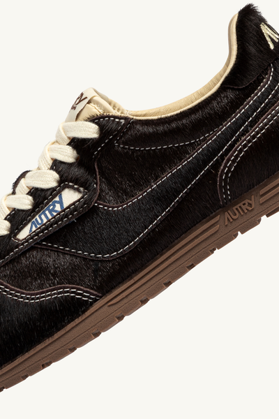 WSLW-BN01 - WINDSPIN LOW WOMEN SNEAKERS - PONY/MONO BROWN